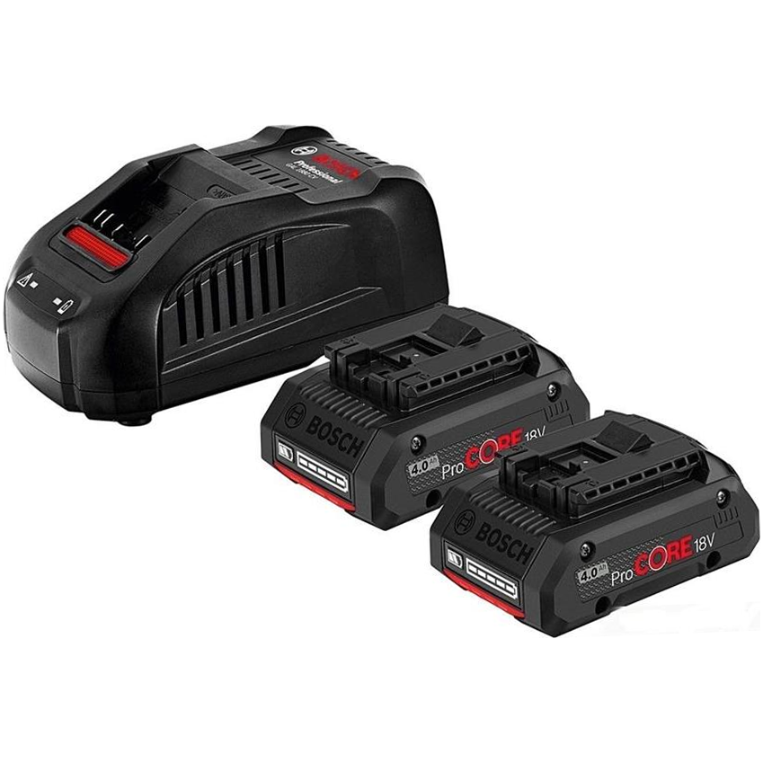 Bosch Starter Kit ProCORE18V 4.0Ah Li-Ion Batteries and GAL 1880 CV Quick Charger (1 600 A01 6GF) | Bosch by KHM Megatools Corp. Bosch Starter Kit ProCORE18V 4.0Ah Li-Ion Batteries and GAL 1880 CV Quick Charger (1 600 A01 6GF) | Bosch by KHM Megatools Corp.